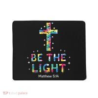 Be The Light Christmas Jesus Cross Mousepad thumb 0