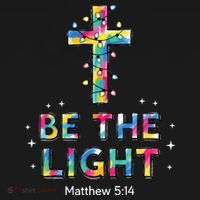 Be The Light Christmas Jesus Cross Mousepad thumb 1