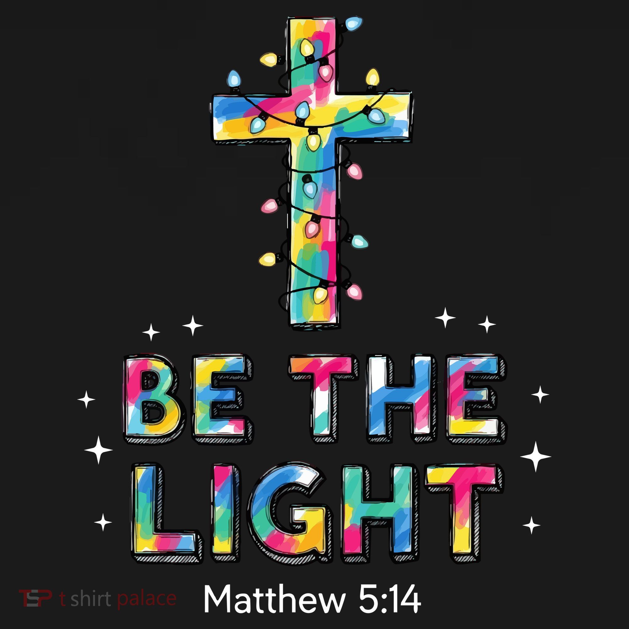 Be The Light Christmas Jesus Cross Mousepad