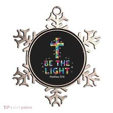 Be The Light Christmas Jesus Cross Ornament