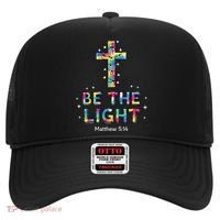 Be The Light Christmas Jesus Cross Hat thumb 0