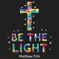 Be The Light Christmas Jesus Cross Golf Towel thumb 3