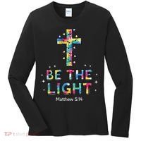 Be The Light Christmas Jesus Cross Women's Long Sleeve Shirt thumb 0