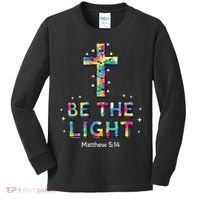 Be The Light Christmas Jesus Cross Kids Long Sleeve Shirt thumb 0