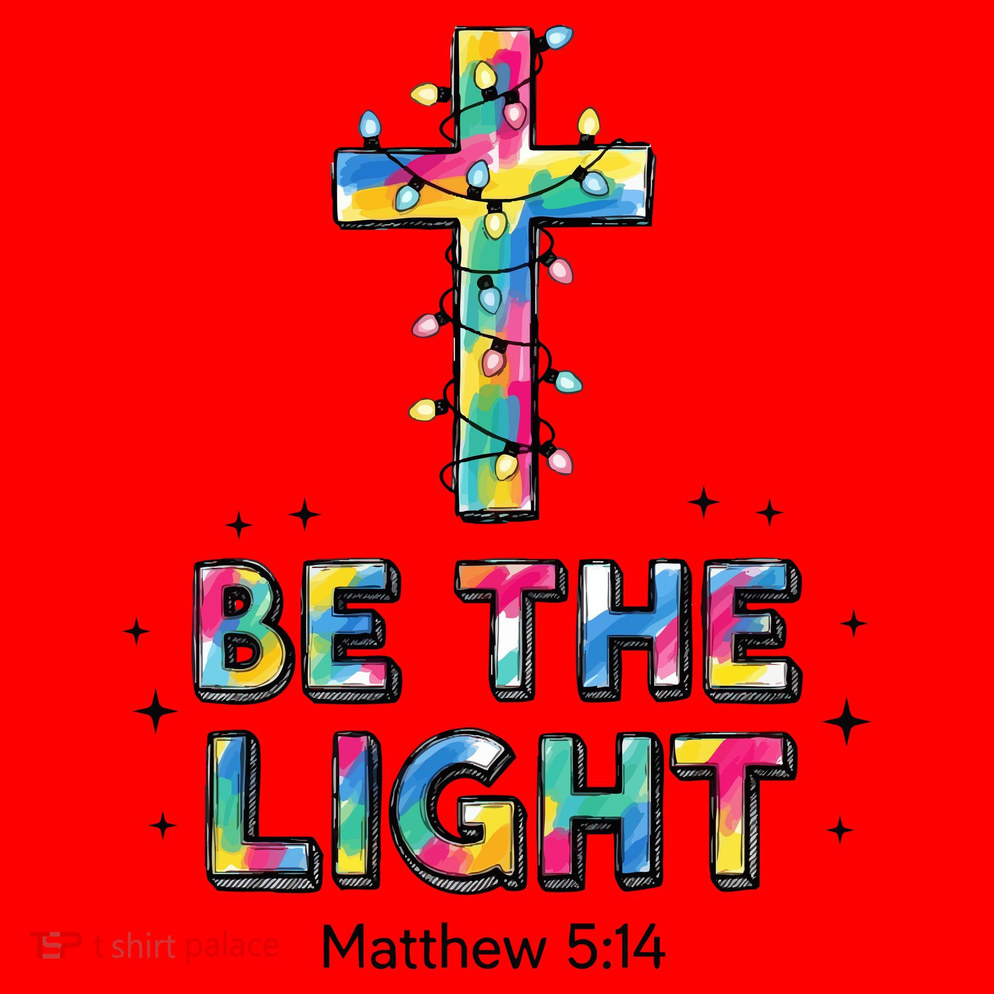 Be The Light Christmas Jesus Cross Santa Hat