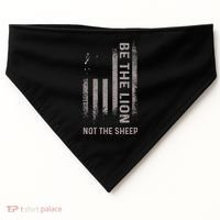 Be The Lion Not The Sheep USA-Made Doggie Bandana thumb 0