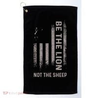 Be The Lion Not The Sheep Golf Towel thumb 0