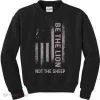 Be The Lion Not The Sheep Kids Sweatshirt thumb 0