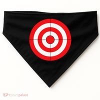 BullsEye Target Lazy DIY Halloween Costume Darts Shooting USA-Made Doggie Bandana thumb 0