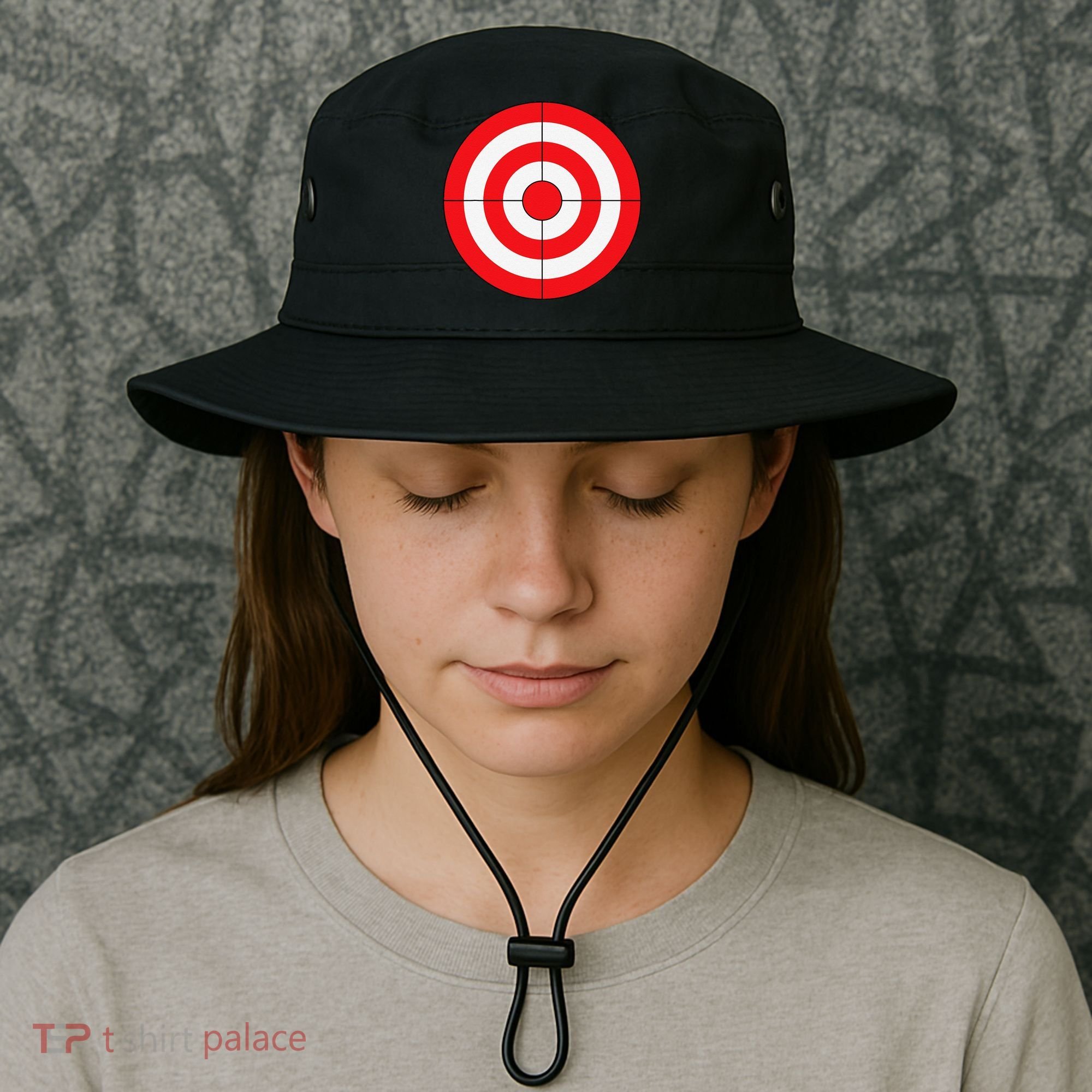 BullsEye Target Lazy DIY Halloween Costume Darts Shooting Bucket Hat