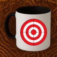 BullsEye Target Lazy DIY Halloween Costume Darts Shooting Coffee Mug thumb 2
