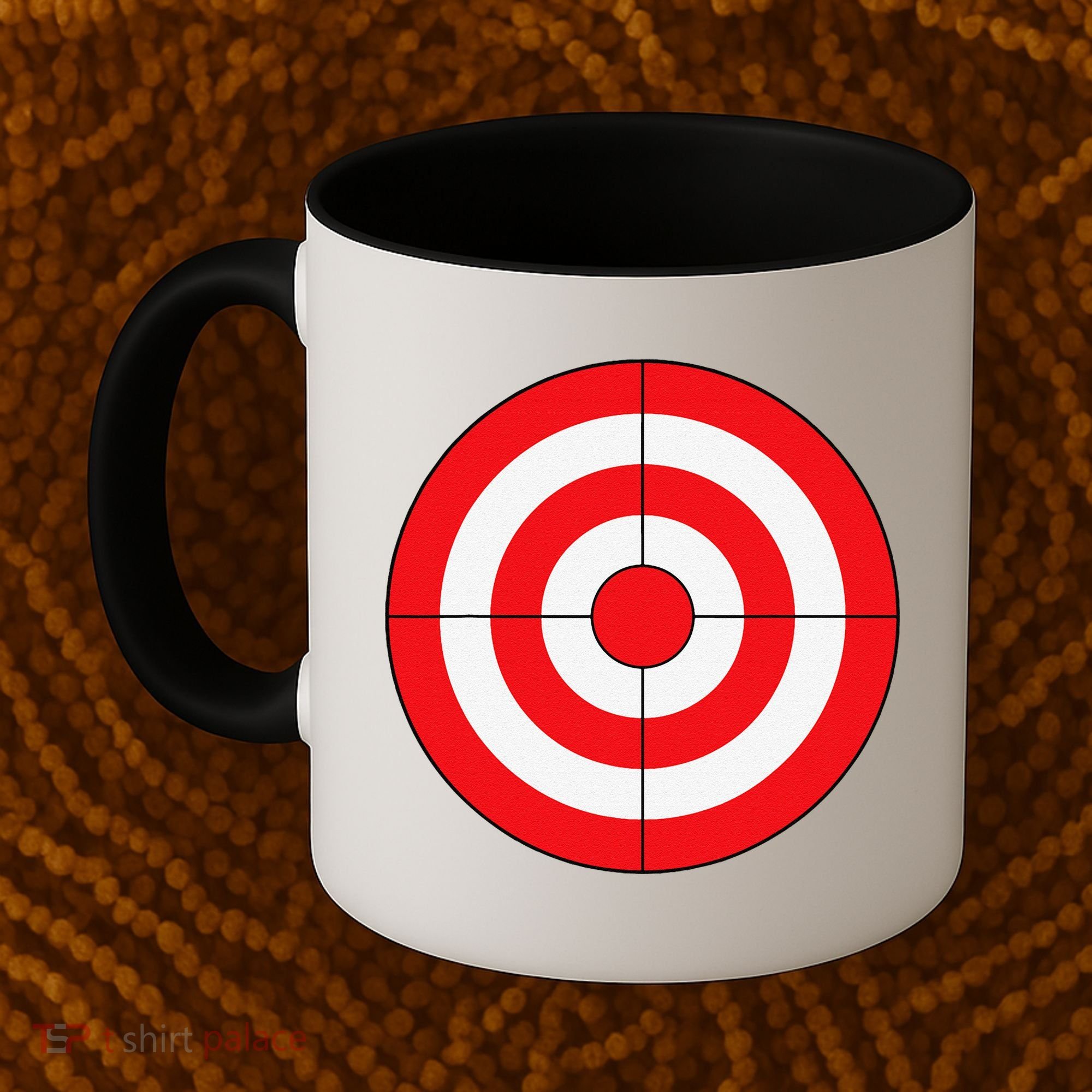 BullsEye Target Lazy DIY Halloween Costume Darts Shooting Coffee Mug