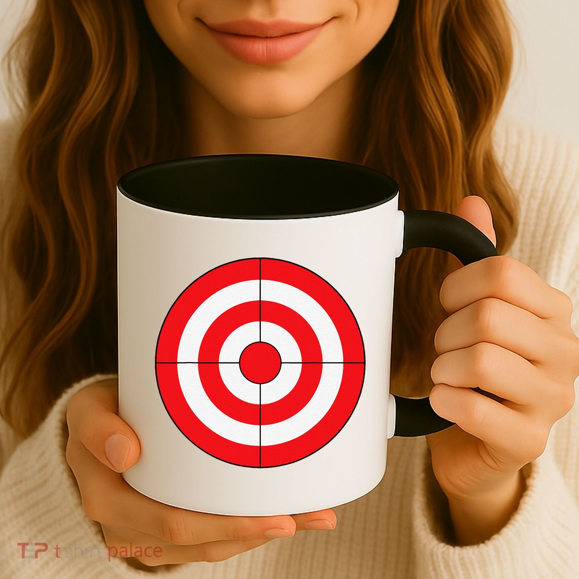 BullsEye Target Lazy DIY Halloween Costume Darts Shooting Coffee Mug