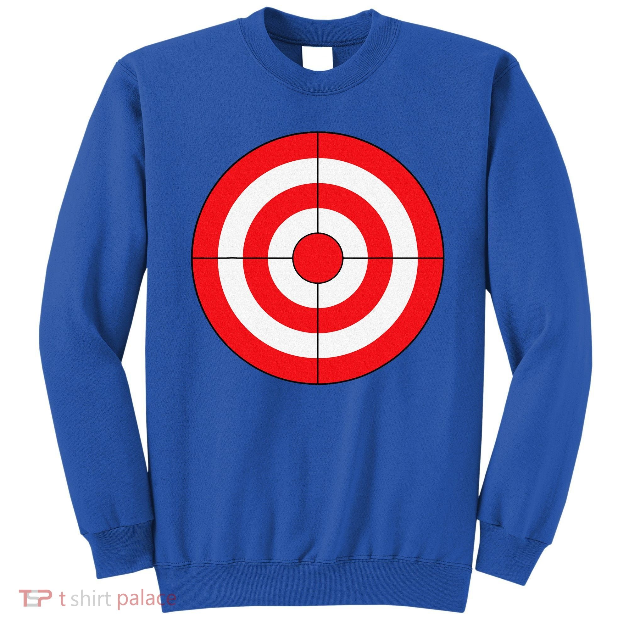 BullsEye Target Lazy DIY Halloween Costume Darts Shooting Sweatshirt