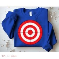 BullsEye Target Lazy DIY Halloween Costume Darts Shooting Sweatshirt thumb 2