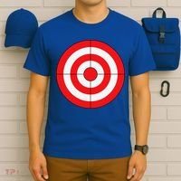 BullsEye Target Lazy DIY Halloween Costume Darts Shooting T-Shirt thumb 6