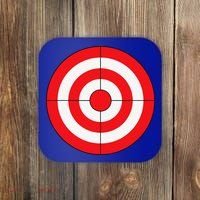BullsEye Target Lazy DIY Halloween Costume Darts Shooting Coaster thumb 0