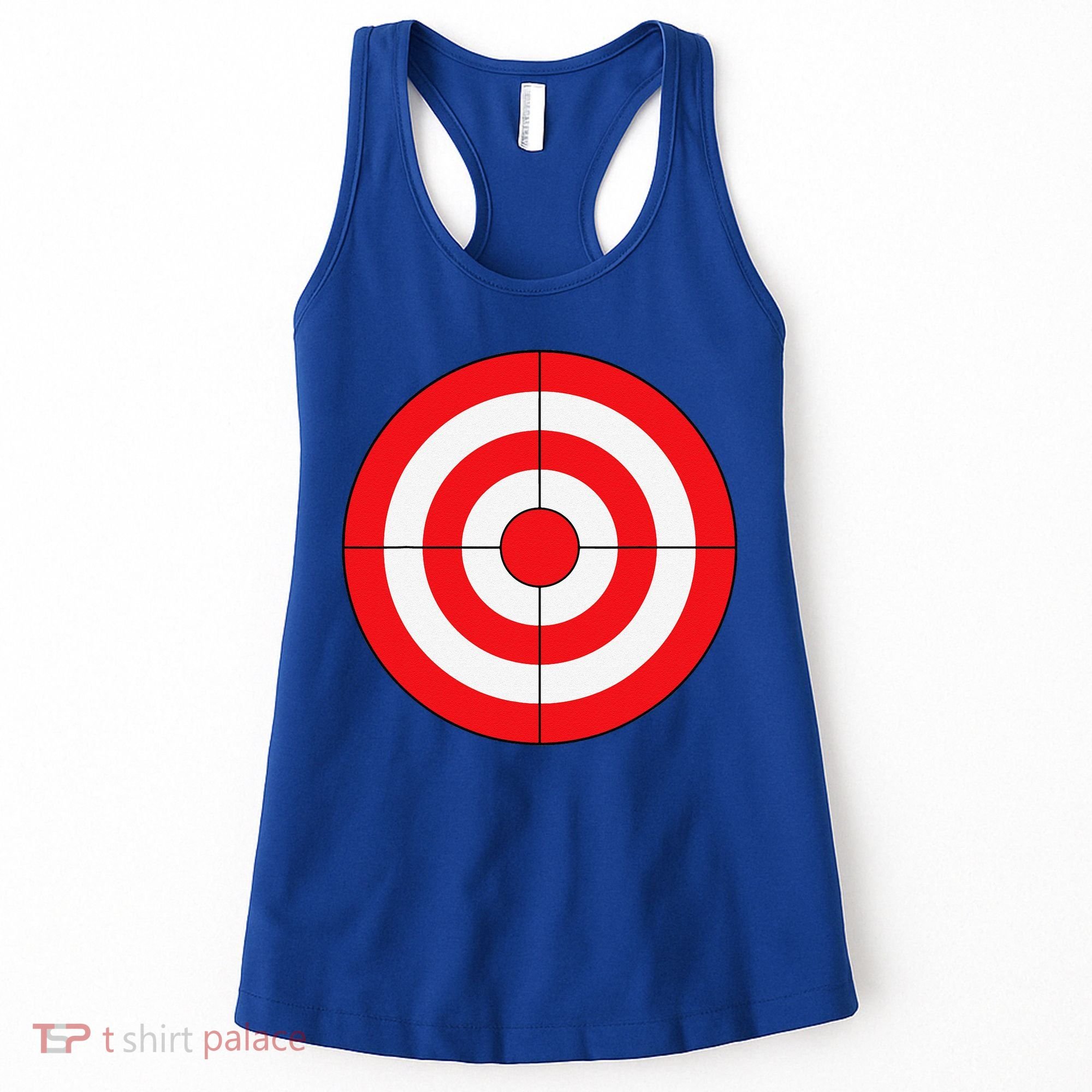 BullsEye Target Lazy DIY Halloween Costume Darts Shooting Women's Tank Top