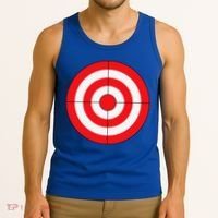 BullsEye Target Lazy DIY Halloween Costume Darts Shooting Tank Top thumb 3