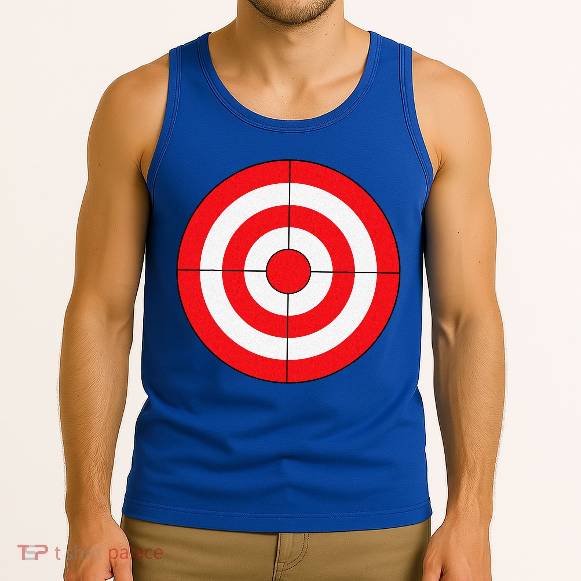 BullsEye Target Lazy DIY Halloween Costume Darts Shooting Tank Top