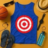 BullsEye Target Lazy DIY Halloween Costume Darts Shooting Tank Top thumb 4