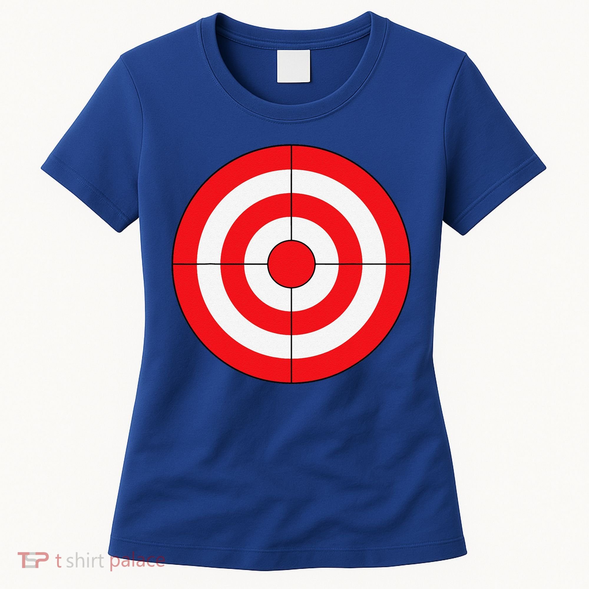 BullsEye Target Lazy DIY Halloween Costume Darts Shooting Women's T-Shirt