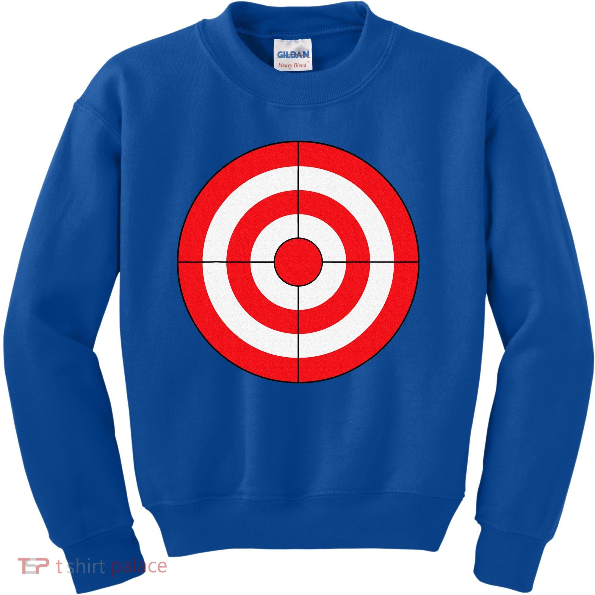 BullsEye Target Lazy DIY Halloween Costume Darts Shooting Kids Sweatshirt