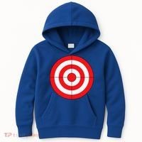 BullsEye Target Lazy DIY Halloween Costume Darts Shooting Kids Hoodie thumb 0