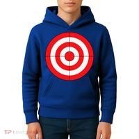 BullsEye Target Lazy DIY Halloween Costume Darts Shooting Kids Hoodie thumb 4