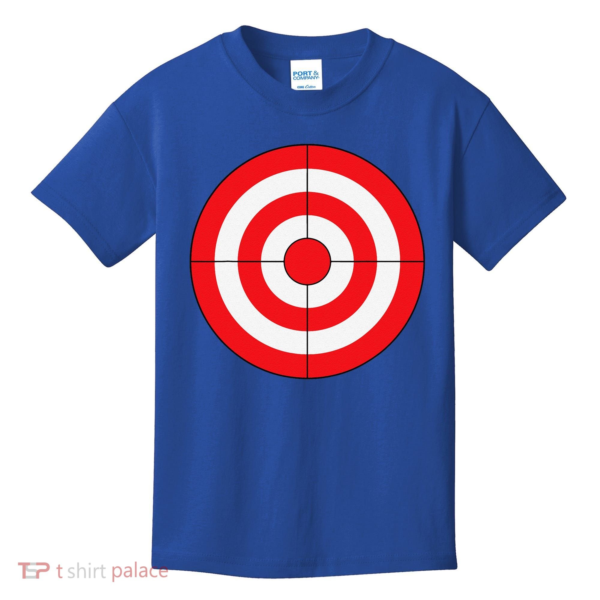 BullsEye Target Lazy DIY Halloween Costume Darts Shooting Kids T-Shirt