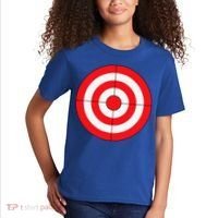 BullsEye Target Lazy DIY Halloween Costume Darts Shooting Kids T-Shirt thumb 2