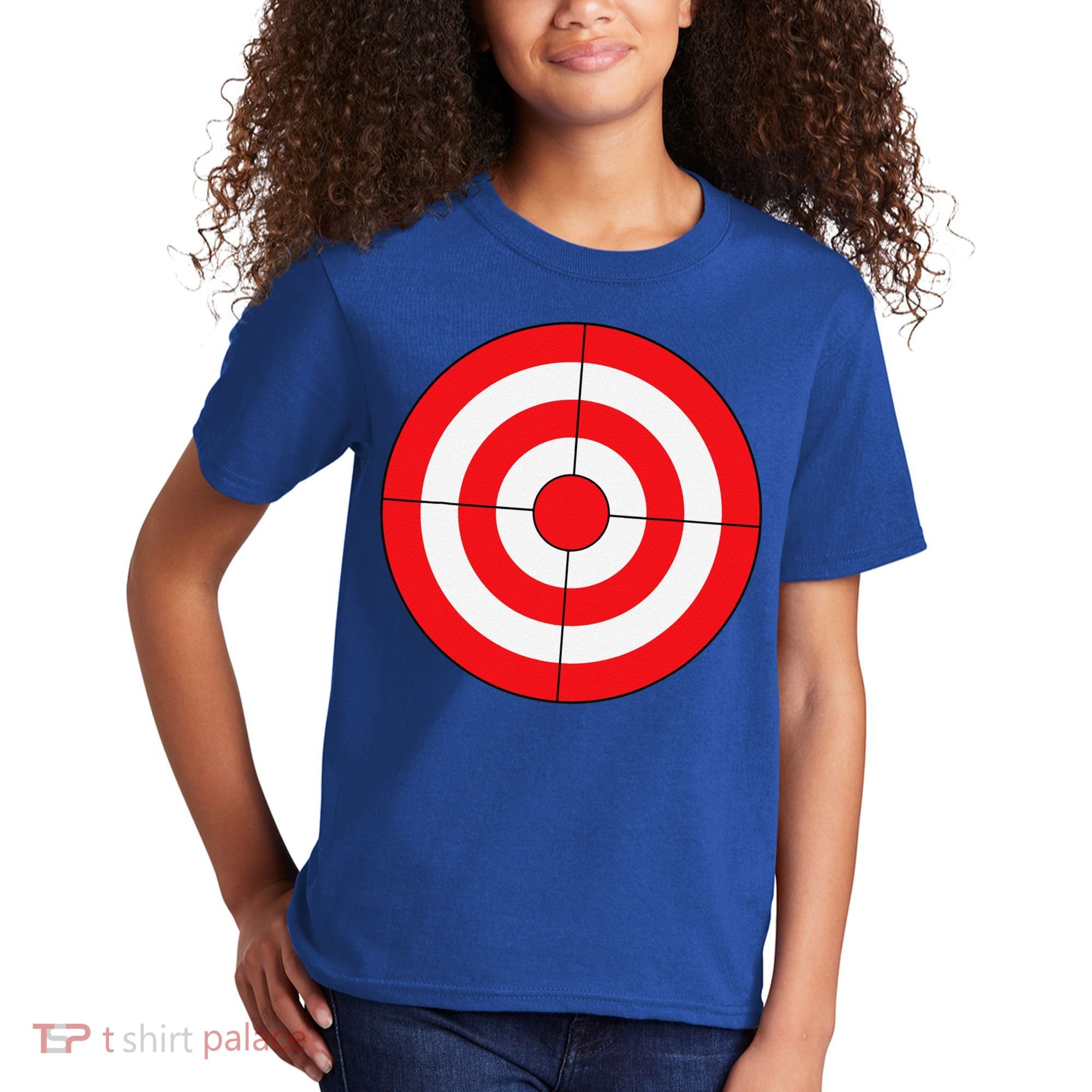 BullsEye Target Lazy DIY Halloween Costume Darts Shooting Kids T-Shirt