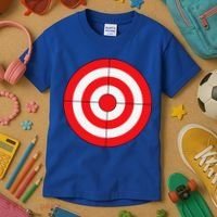 BullsEye Target Lazy DIY Halloween Costume Darts Shooting Kids T-Shirt thumb 3