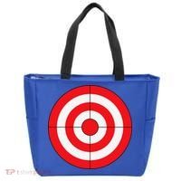 BullsEye Target Lazy DIY Halloween Costume Darts Shooting Tote Bag thumb 0