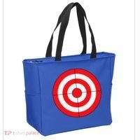 BullsEye Target Lazy DIY Halloween Costume Darts Shooting Tote Bag thumb 2