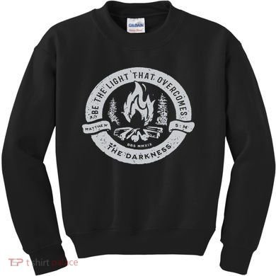 Be The Light That Overcomes The Darkness Kids Sweatshirt