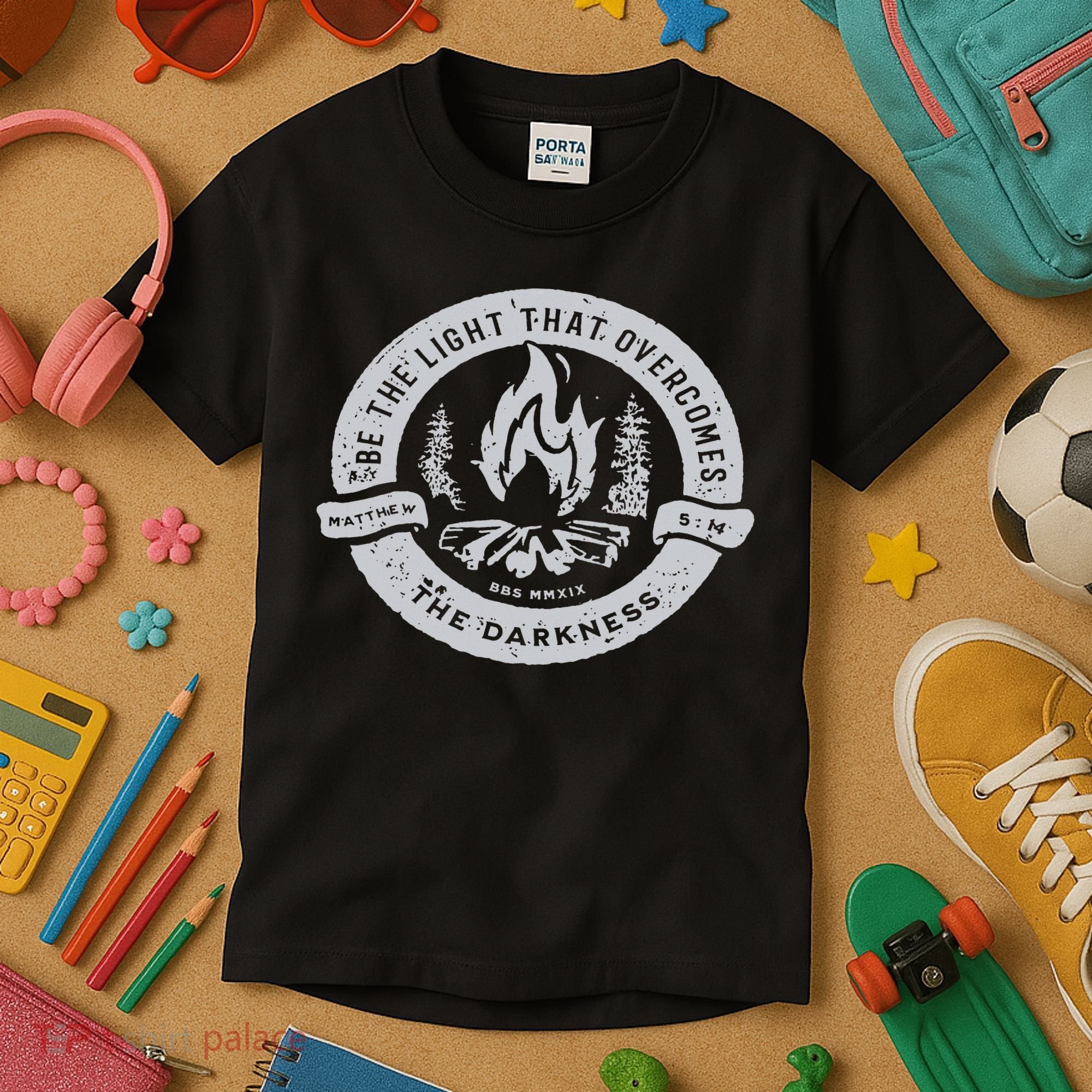 Be The Light That Overcomes The Darkness Kids T-Shirt