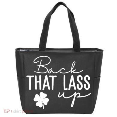 Back That Lass Up Funny St Patricks Day Offensive Tote Bag
