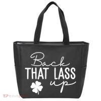 Back That Lass Up Funny St Patricks Day Offensive Tote Bag thumb 0