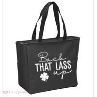 Back That Lass Up Funny St Patricks Day Offensive Tote Bag thumb 2