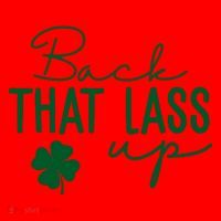 Back That Lass Up Funny St Patricks Day Offensive Santa Hat thumb 1