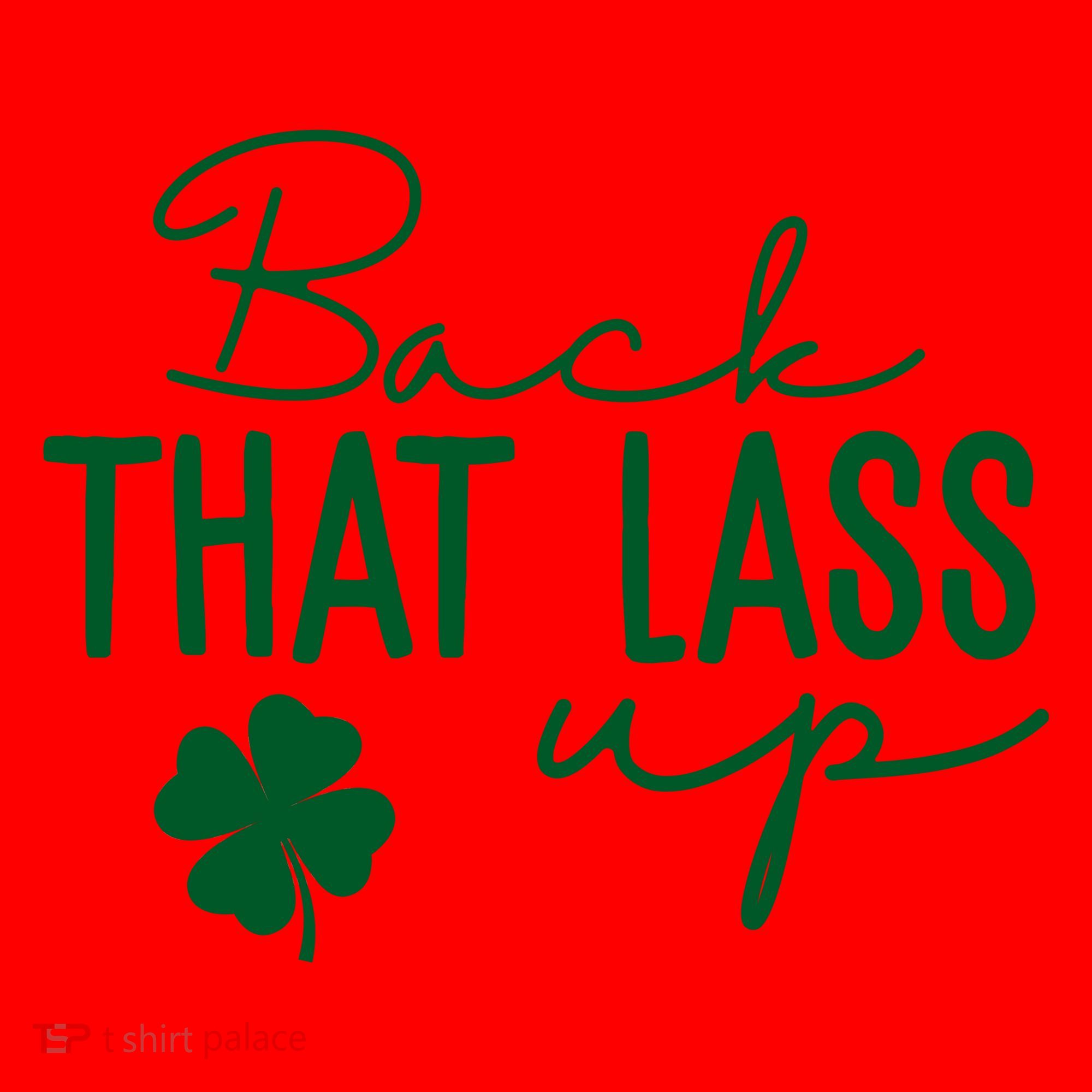 Back That Lass Up Funny St Patricks Day Offensive Santa Hat