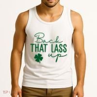 Back That Lass Up Funny St Patricks Day Offensive Tank Top thumb 3