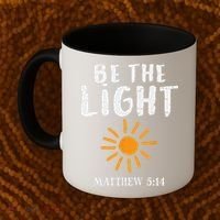 Be The Light Sun Matthew 514 Bible Christian Coffee Mug thumb 2