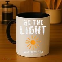 Be The Light Sun Matthew 514 Bible Christian Coffee Mug thumb 4