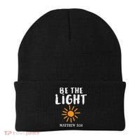 Be The Light Sun Matthew 514 Bible Christian Beanie thumb 0