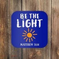 Be The Light Sun Matthew 514 Bible Christian Coaster thumb 0