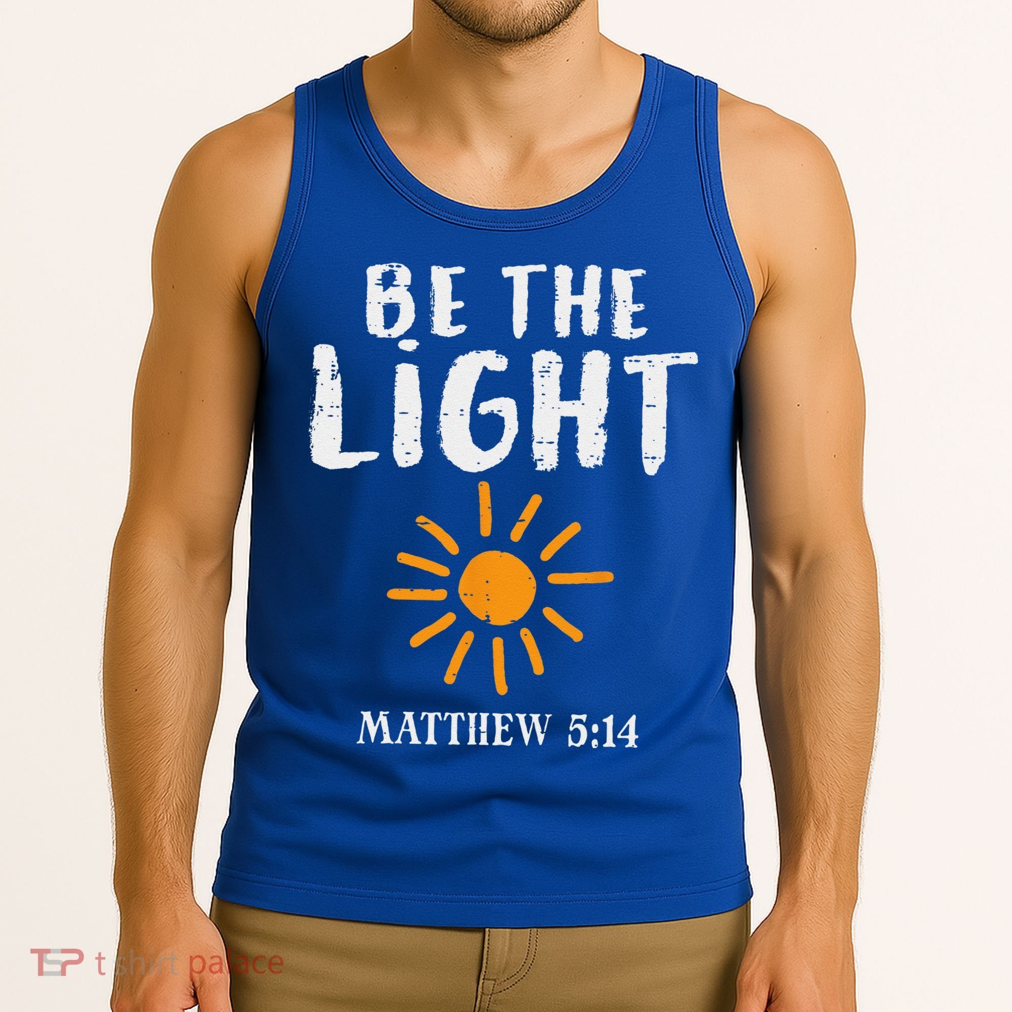 Be The Light Sun Matthew 514 Bible Christian Tank Top
