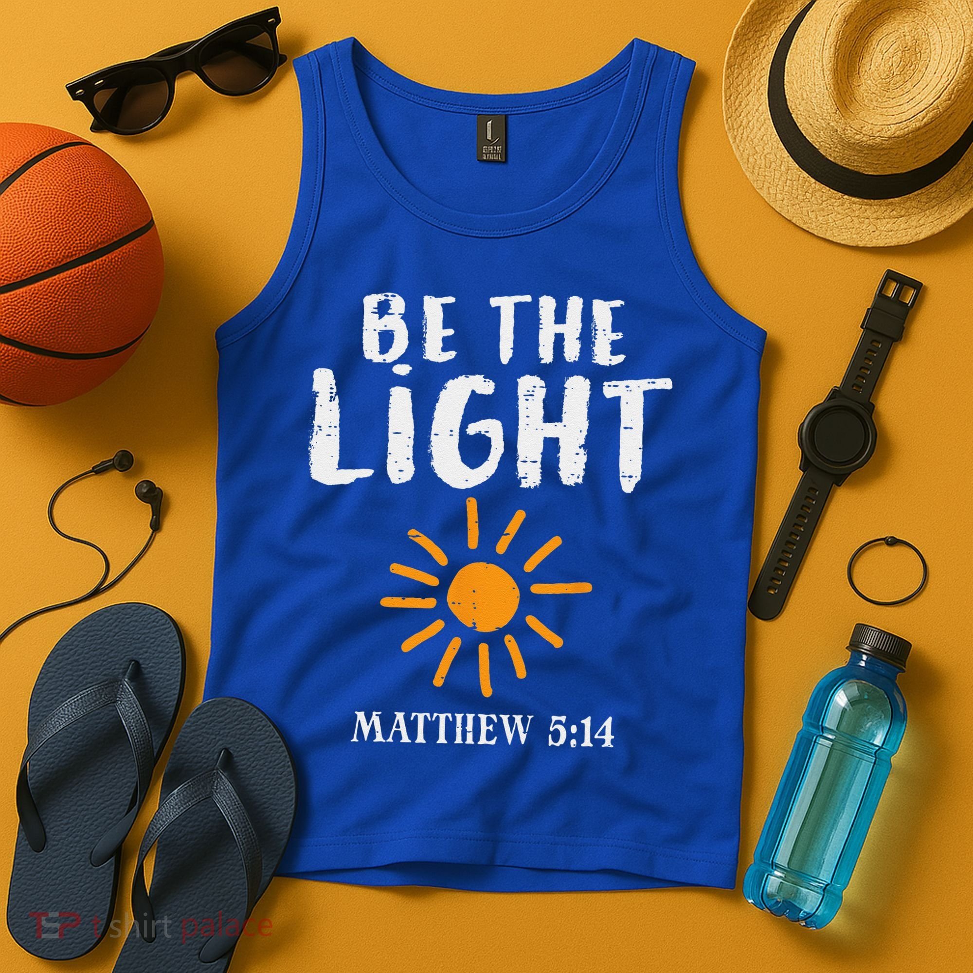 Be The Light Sun Matthew 514 Bible Christian Tank Top