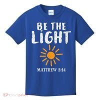 Be The Light Sun Matthew 514 Bible Christian Kids T-Shirt thumb 0